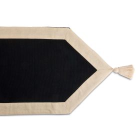 Thyme & Table Handmade Table Runner, Black Gold, 72 x 14