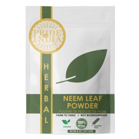 Pride Of India - Natural Neem/Margosa Herb Powder;  227 gm