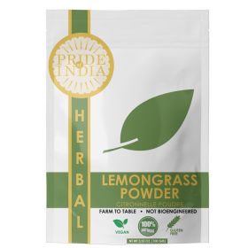 Pride of India – Lemongrass Powder – Ideal for Cooking & Drinks – Perfect seasoning for Soups/Salads/Marinades – Gourmet Condiment/Pure & Fres