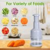 Manual Food Chopper Vegetable Chopper Dicer Garlic Mincer Onion Cutter Salad Press Chopper Hand Nut Chopper