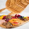 Party Snack Board Wooden Pots Crafts Flat Plate Dish Kitchen Fun Cutlery Unique Cheese and Charcuterie dishes Board tableware