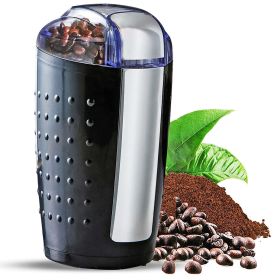 5 Core Coffee Grinder • 85 Gram Or 3 Ounces / 12 Cup Capacity • One-Touch Automatic Electric Bean Spice Grinding Machine • 150W Copper Motor • (SKU: CG 01 BL)