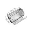 Stainless Steel Rotisserie Basket Chili Roaster Drum Oven Basket Rotisserie Grill Cage Baking Rotary Cage For Peanut Dried Nut